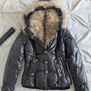 Women's Black Fur-Lined Jacket